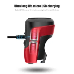 BicicletaBocina de bicicleta - USB recargable - alarma antirrobo