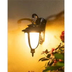 Retro utendørs vegglampe - vanntett