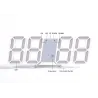 Modern 3D digital wall clock - LED - USB - with alarm functionClocks