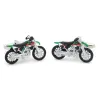 Boutons de manchette modernes - moto verte