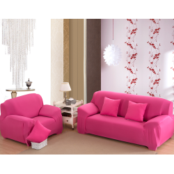Elastisk / strækbart sofabetræk - universal - L-form - 3-personers sofa
