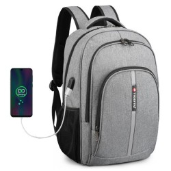 Vandtæt rygsæk - 15,6 tommer laptoptaske - tyverisikring - USB-port - stor kapacitet