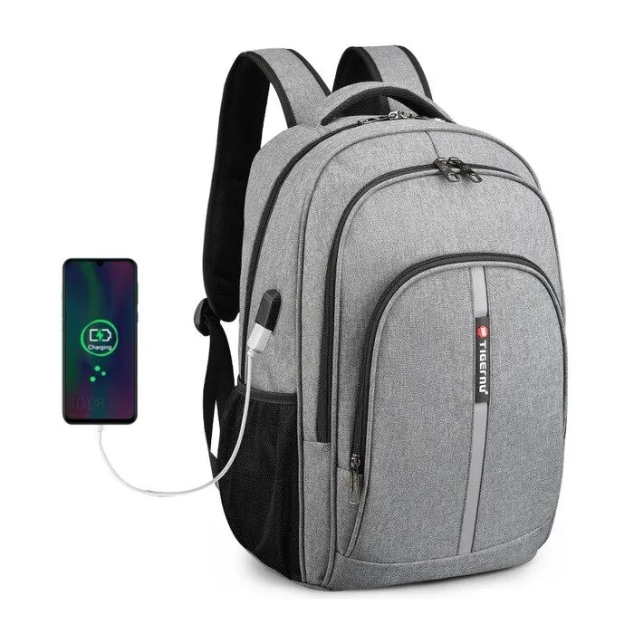 Vanntett ryggsekk - 15,6 tommers bærbar bag - anti-tyveri - USB-port - stor kapasitet