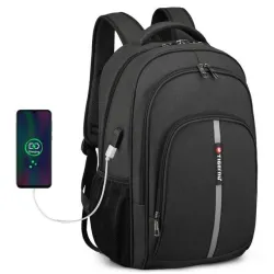 Wasserdichter Rucksack - 15,6-Zoll-Laptoptasche - Diebstahlschutz - USB-Anschluss - Großes Fassungsvermögen