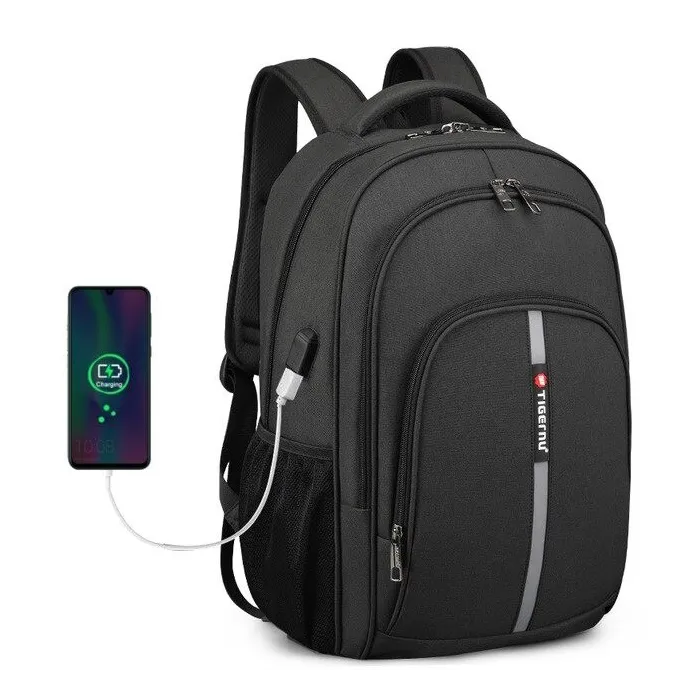 MochilasMochila impermeable - Maletín para portátil de 15,6 pulgadas - Antirrobo - Puerto USB - Gran capacidad