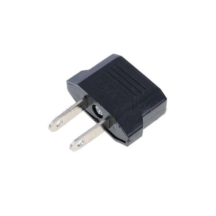 EU til USA omformer - adapter - rund til flat - reiseplugg - US plugg