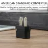 EU to US converter - adapter - round to flat - travel plug - US plugPlugs