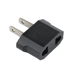 EU til USA omformer - adapter - rund til flat - reiseplugg - US plugg