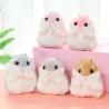 Fluffy pels mini hamster - nøglering