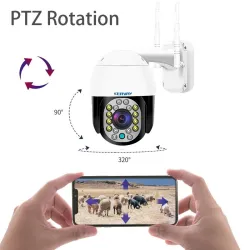 Sikkerhet CCTV-kamera - nattsyn - utendørs - WiFi - 2MP - PTZ - HD - 1080P
