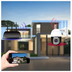 CCTV kamera bezpieczeństwa - noktowizor - zewnętrzna - WiFi - 2MP - PTZ - HD - 1080PBezpieczeństwo