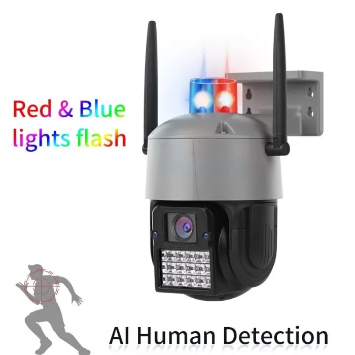 CCTV-turvakamera - ihmisen tunnistus - automaattinen seuranta - HD-pimeänäkö - vedenpitävä - 1080P - 2MP - PTZ - WiFi