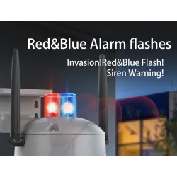 Sikkerhet CCTV-kamera - menneskelig deteksjon - automatisk sporing - HD nattsyn - vanntett - 1080P - 2MP - PTZ - WiFi