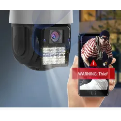 Caméra CCTV de sécurité - détection humaine - suivi automatique - vision nocturne HD - étanche - 1080P - 2MP - PTZ - WiFi