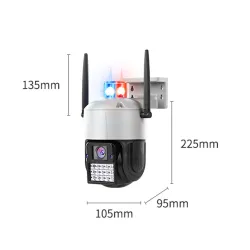 Kamera CCTV bezpieczeństwa - wykrywanie ludzi - automatyczne śledzenie - noktowizor HD - wodoodporna - 1080P - 2MP - PTZ - Wi...