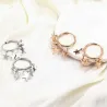 Petites créoles - avec étoiles suspendues