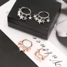 Petites créoles - avec étoiles suspendues