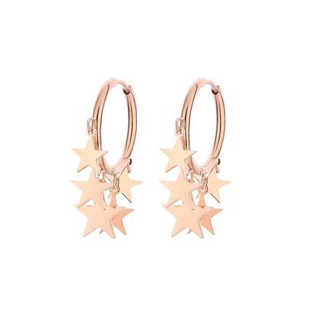 Petites créoles - avec étoiles suspendues