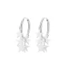 Small hoop earrings - with hanging starsEarrings