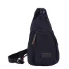Herreryggsekk i lerret - skulder-/crossbodyveske
