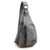 Herrryggsäck i canvas - axel-/crossbodyväska