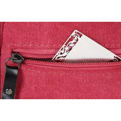 Herrryggsäck i canvas - axel-/crossbodyväska