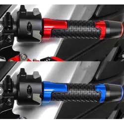 Embouts de guidon moto - bouchons - aluminium - 22mm - 2 pièces