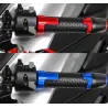 Embouts de guidon moto - bouchons - aluminium - 22mm - 2 pièces