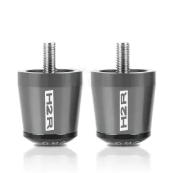 Extremidades do guidão da motocicleta - plugues balanceados - alumínio - 22mm - 2 peças