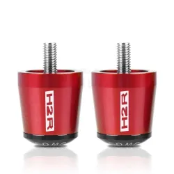 Motorcycle handlebar ends - balanced plugs - aluminum - 22mm - 2 piecesHand Grips & End