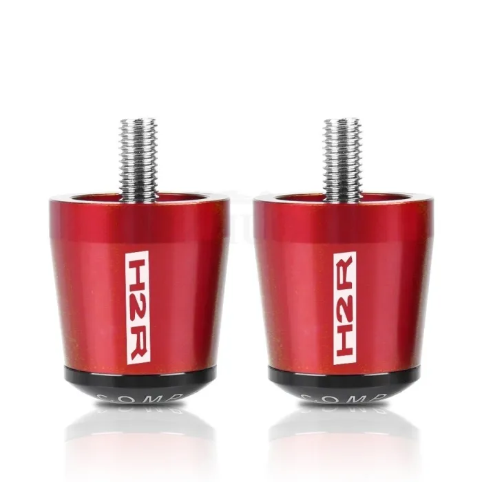 Motorcycle handlebar ends - balanced plugs - aluminum - 22mm - 2 piecesHand Grips & End