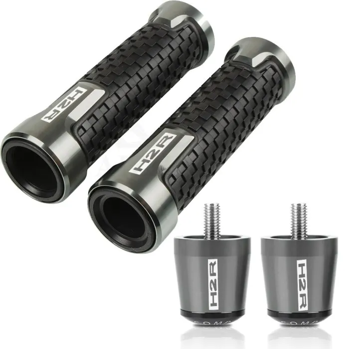 Motorsykkelstyre / ender - aluminiumsplugger - 22 mm - sett