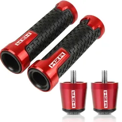 Motorradlenker / Enden - Aluminiumstopfen - 22 mm - Set