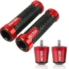 Motorcykelstyre / gavlar - aluminiumpluggar - 22 mm - set