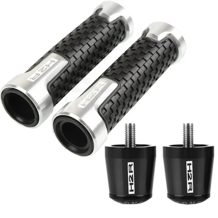 Motorradlenker / Enden - Aluminiumstopfen - 22 mm - Set