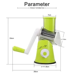 Handmatige groente/fruit snijmachine - snijder - raspKeukenmolens