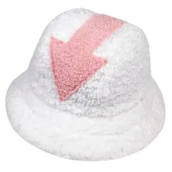 Lamb wool hat - bucket type - arrow symbol printHats & caps