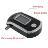 Profesjonell digital alkometer - alkoholtester - LCD - med 5 munnstykker