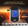 Profesjonell digital alkometer - alkoholtester - LCD - med 5 munnstykker
