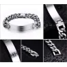 Bracciale in acciaio inossidabile - Gesù / croce