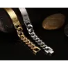 Bracciale in acciaio inossidabile - Gesù / croce