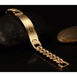 Rustfrit stål armbånd - Jesus / kors