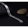 Rustfrit stål armbånd - Jesus / kors