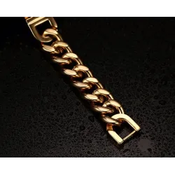 Rustfrit stål armbånd - Jesus / kors