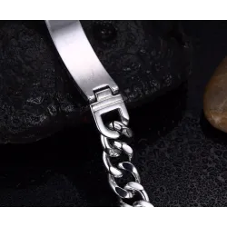 Bracciale in acciaio inossidabile - Gesù / croce