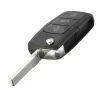 Etui clé télécommande flip - coque clé - 3 boutons - pour Volkswagen Golf Passat Polo Jetta Touran