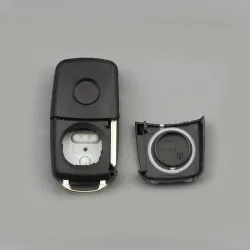 Flip remote key case - key shell - 3 buttons - for Volkswagen Golf Passat Polo Jetta TouranKeys