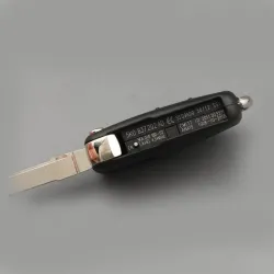 Flip remote key case - key shell - 3 buttons - for Volkswagen Golf Passat Polo Jetta TouranKeys