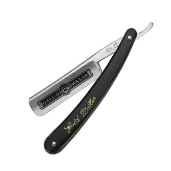 Gold Dollar - barber rett barberhøvel - sammenleggbar - rustfritt stål