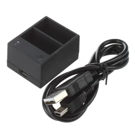 Battery charger - dual slot - with USB cable - for GoPro 5 / 6 / 7Battery & Chargers